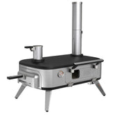 vera™ Pizza Oven, Outdoor, Wood - Charcoal - Pellet Fired Pizza Oven, Rotating Handle and Temperature Gauge, Portable with Folding Legs for Easy Storage