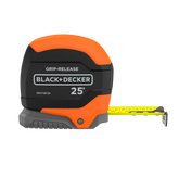 Tape Measure, Grip Release, Autolock & Self Lock, 25-Foot