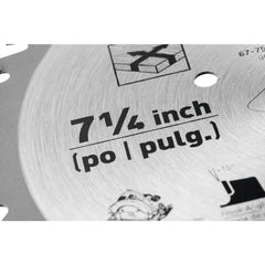 PIRANHA™ 7-1/4-Inch 40 Tooth ATB Thin Kerf Fine Finishing Saw Blade with 5/8-Inch
