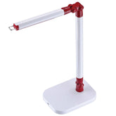 Exalt Flash Detachable Head LED Desk Lamp, White/Red
