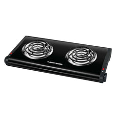Double Burner Portable Buffet Range, 1000W and 500W Burners