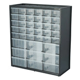 Large & Small 39 Drawer Bin Blk