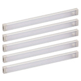 5-Bar LED Under Cabinet Lighting KIT, Cool White, 9"