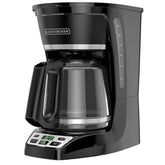 12-Cup Fast Brewing Programmable Coffeemaker, Black