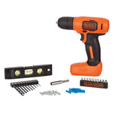 8V MAX* Cordless Drill + 43 Pc. Home Decor Project Kit