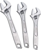 Adjustable Wrench Set, 6 in., 8 in., and 1 in., Wide + Tapered Jaws