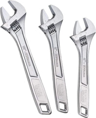 Adjustable Wrench Set, 6 in., 8 in., and 1 in., Wide + Tapered Jaws