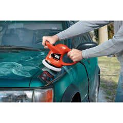 Orbital Car Buffer Polisher | Waxer, 6-Inch & 2 Bonnets