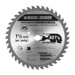 PIRANHA™ 7-1/4-Inch 40 Tooth ATB Thin Kerf Fine Finishing Saw Blade with 5/8-Inch
