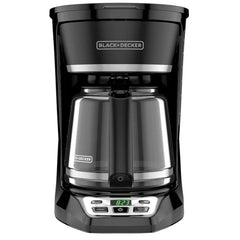 12-Cup Fast Brewing Programmable Coffeemaker, Black