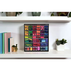 Large & Small 39 Drawer Bin Blk