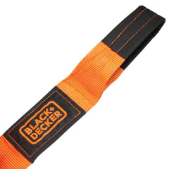 Black/Orange 4" x 30' Recovery Strap - Heavy-Duty (20,000 lb Break Strength) for Emergency Off-Road 4x4 Towing