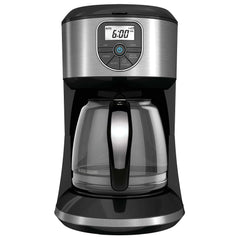 Coffeemaker 12-Cup Programmable Coffee Maker; Silver; Black/Stainless Steel