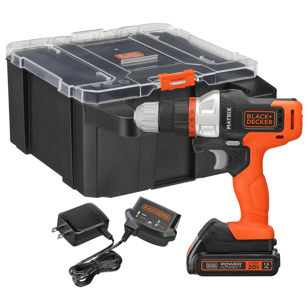 20V MAX *POWERCONNECT™ MATRIX™ Cordless Drill with Storage Case, Battery and Charger Included