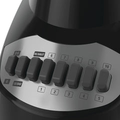 Countertop Blender with 5-Cup Glass Jar, 10-Speed Settings, Black