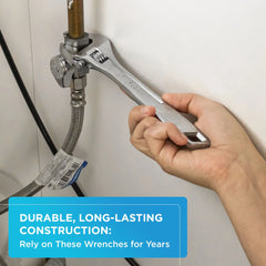 6 in., 8 in. & 10 in. Adjustable Wrench Set (3 PK)
