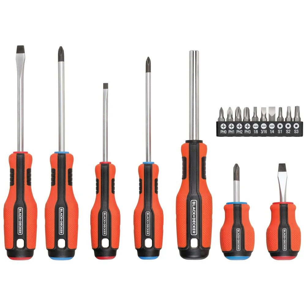 Magnetic, Color-Coded, Screwdriver Set, 17-Piece