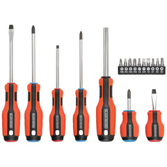 Magnetic, Color-Coded, Screwdriver Set, 17-Piece
