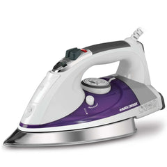 Iron with Extra Large Soleplate, 13.2" x 16.3" x 7", Purple