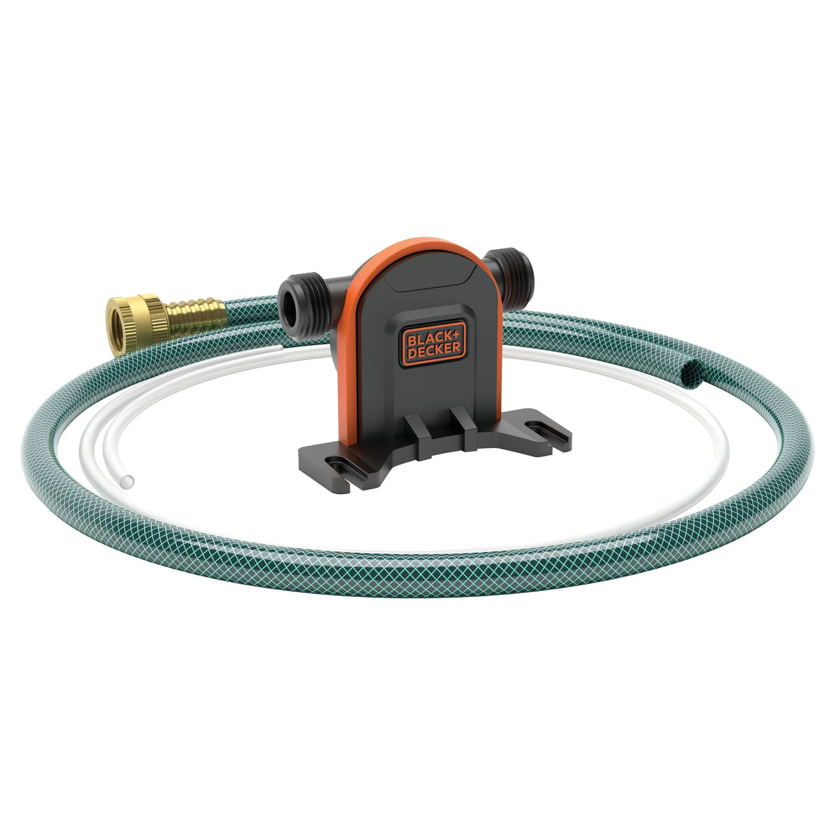 Drill Pump Kit with Intake and Discharge Hose, Pumps up to 225 GPH, Black