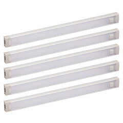 5-Bar LED Under Cabinet Lighting KIT, Cool White, 9"