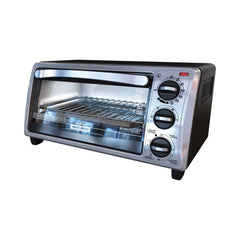 4-Slice Convection Oven; Stainless Steel; Curved Interior fits a 9 inch Pizza