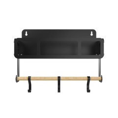 Black Hanging / Magnetic Rack System-Shelf W/Brackets