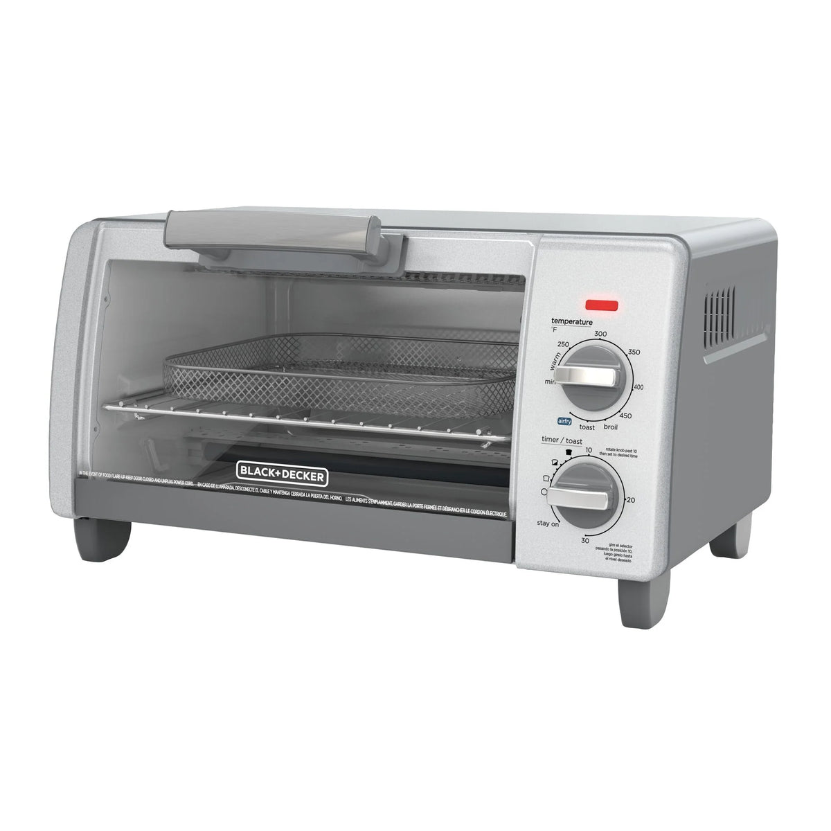 Crisp 'N Bake™ Air Fry Toaster Oven, 4-Slice, Gray