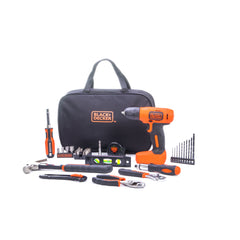 8V Drill & Home Tool Kit, 57 Piece