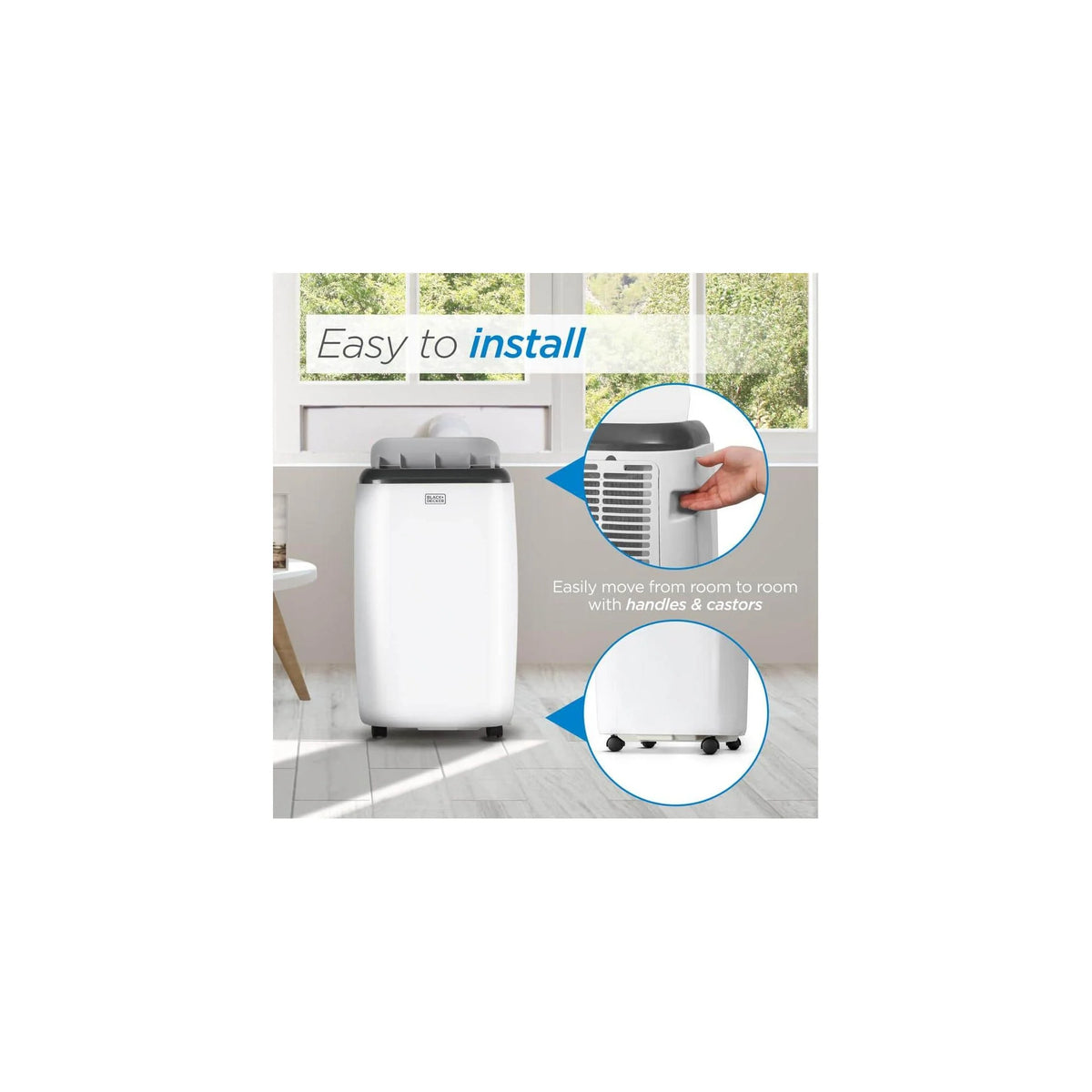 10,000 BTU SACC/CEC (14,000 BTU ASHRAE) Portable Air Conditioner with Heat and Remote Control